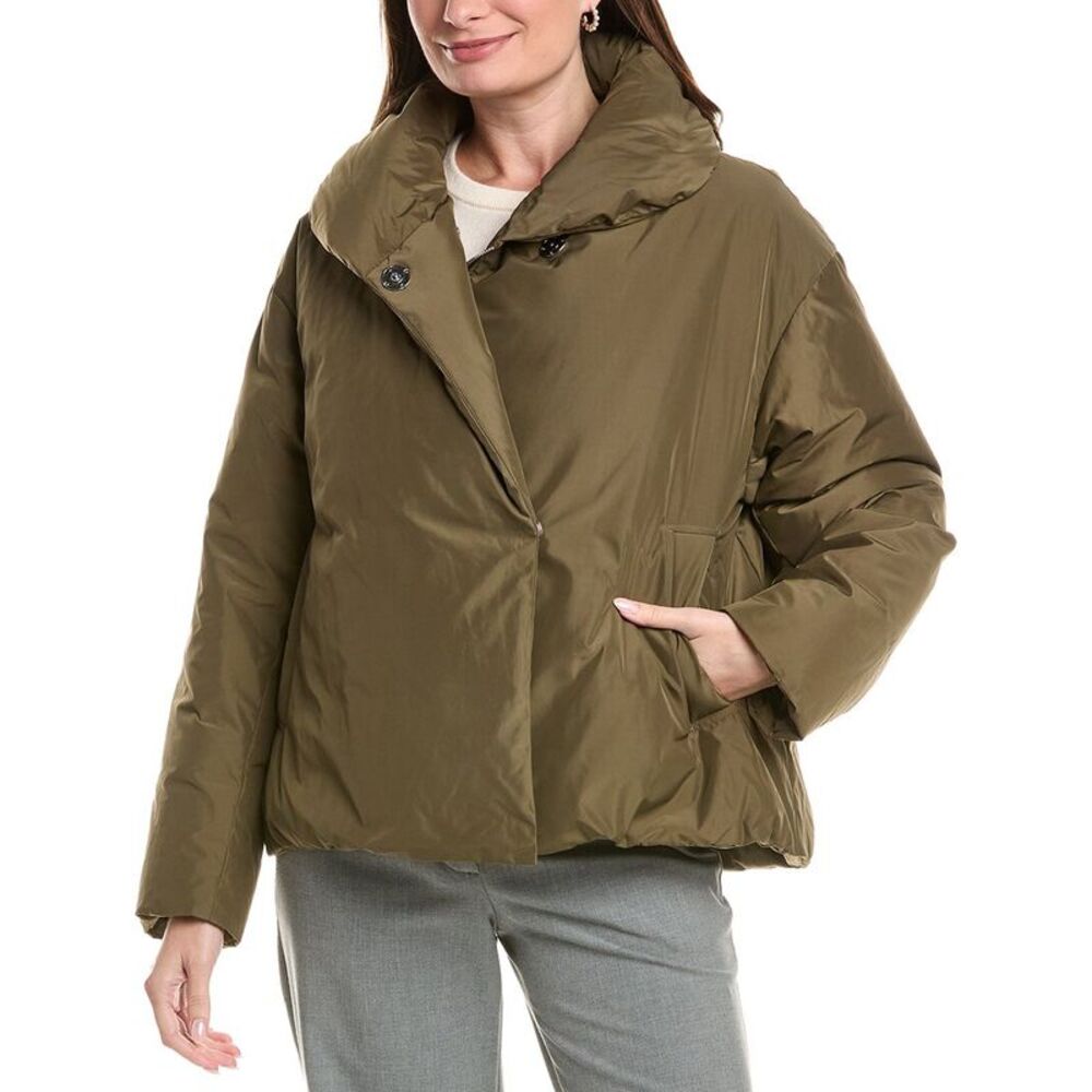 Lafayette 148 New York Womens Shawl Collar Down Coat